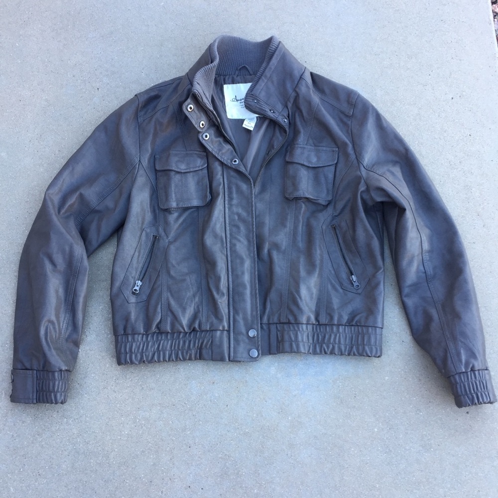 Faux leather jacket
